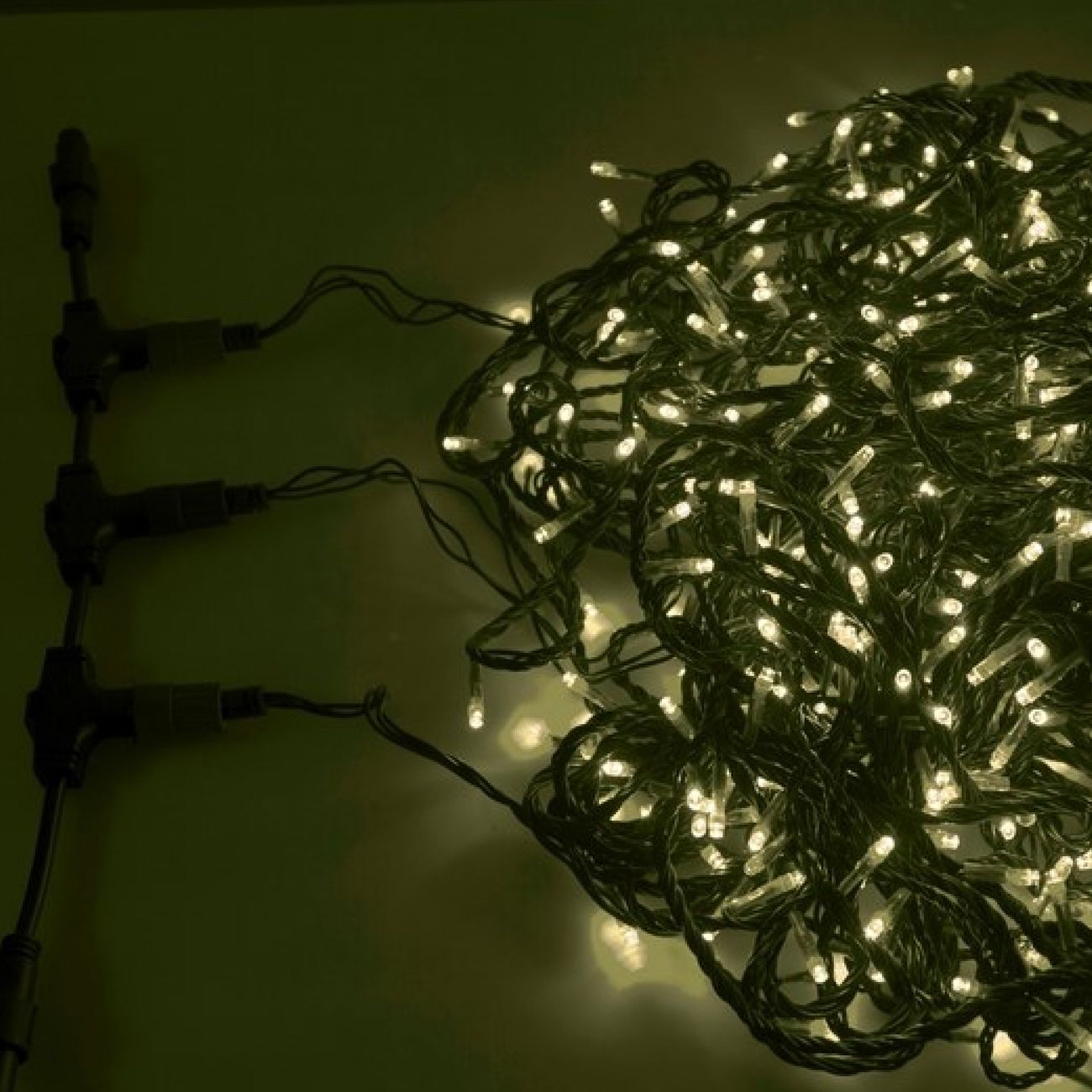 Гирлянда светодиодная NEON-NIGHT LED ClipLight 24V, 3 нити по 10м, Теплый Белый