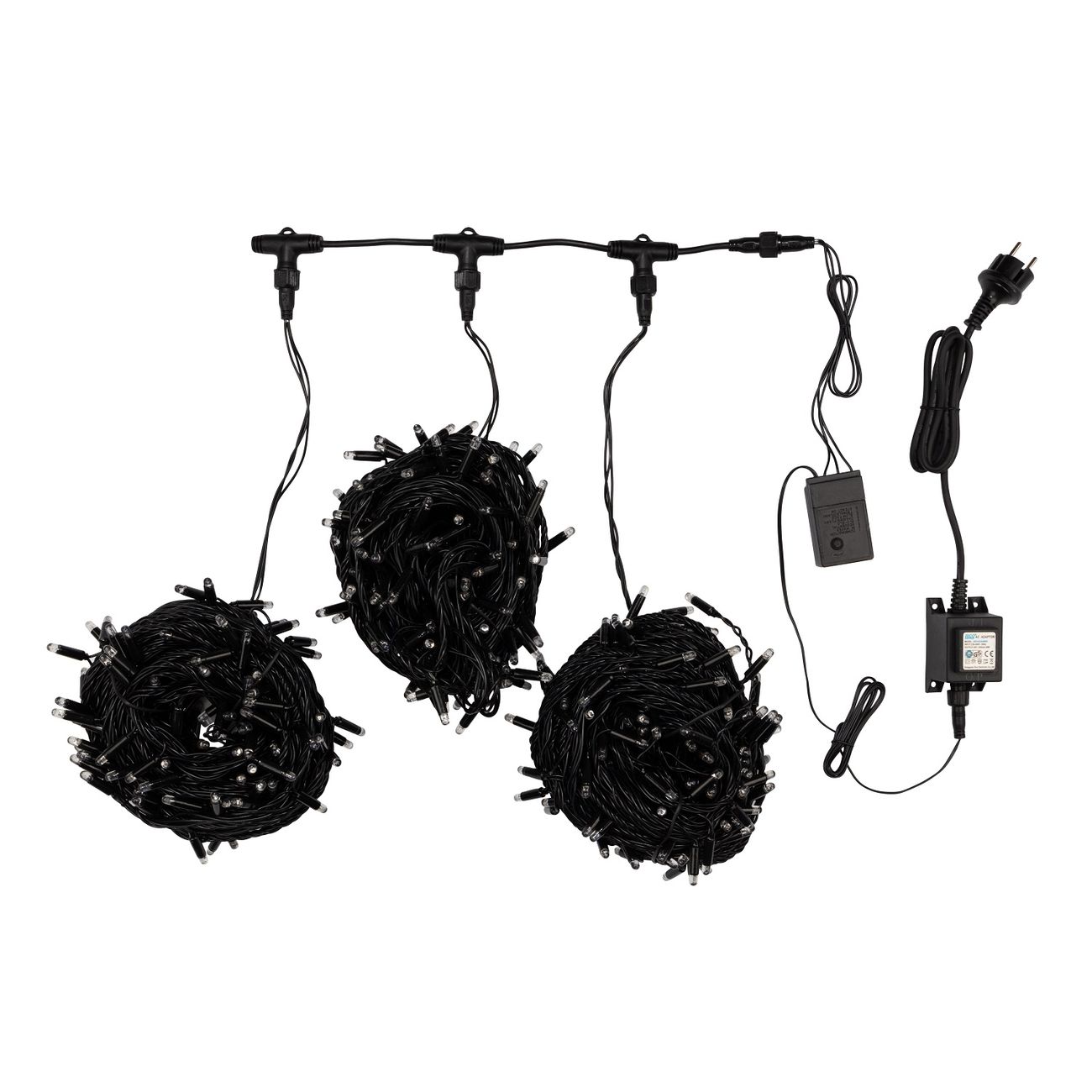 Гирлянда светодиодная NEON-NIGHT LED ClipLight 24V, 3 нити по 20м, Белый