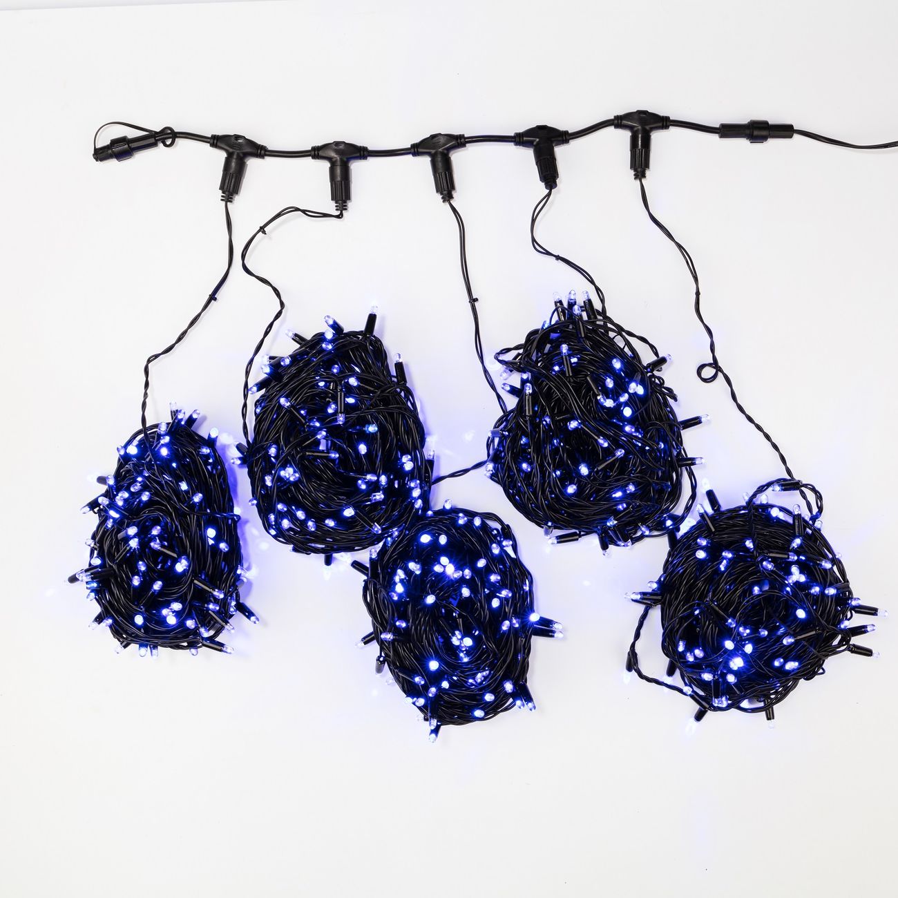 Гирлянда светодиодная NEON-NIGHT LED ClipLight 24V, 5 нитей по 20м, Синий