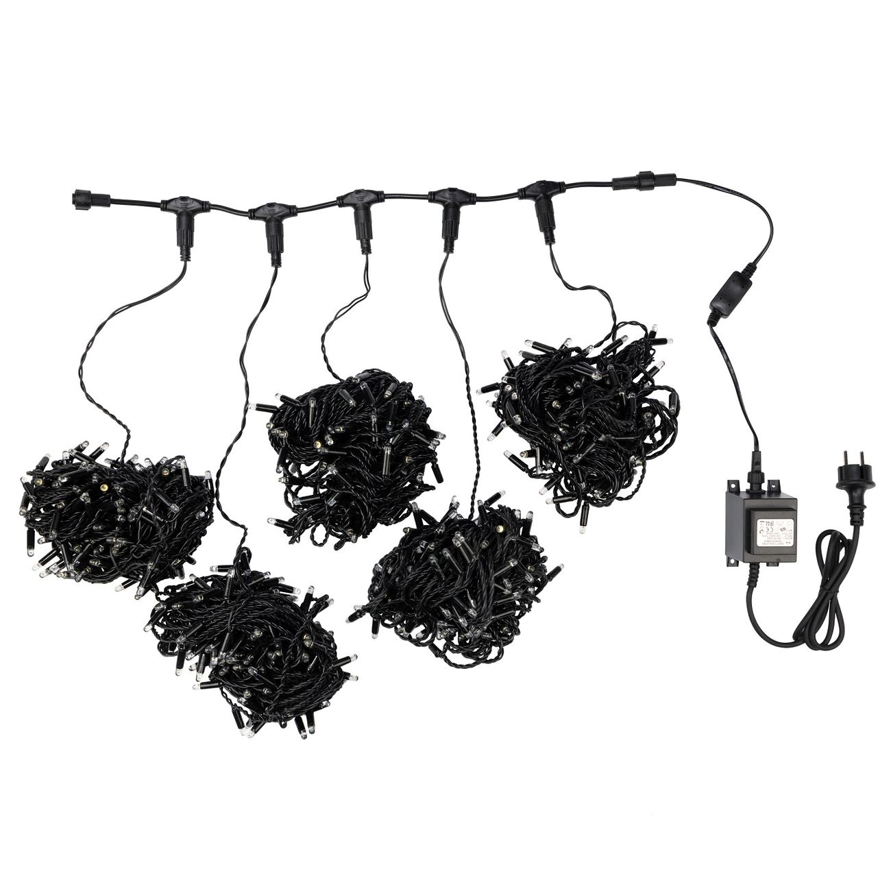 Гирлянда светодиодная NEON-NIGHT LED ClipLight 24V, 5 нитей по 20м, Синий