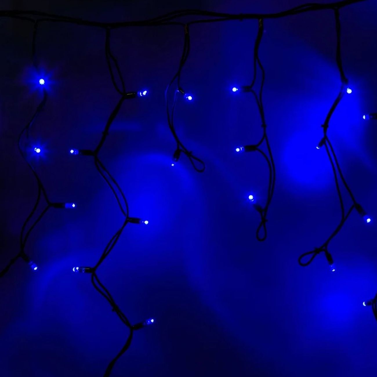 Гирлянда светодиодная NEON-NIGHT Айсикл (бахрома) 240 LED, 5,6х0,9м Синий