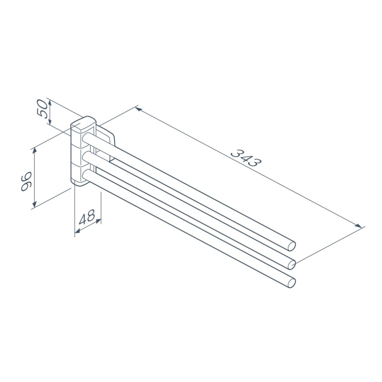 Вешалка Am.Pm Gem A9032722 черный