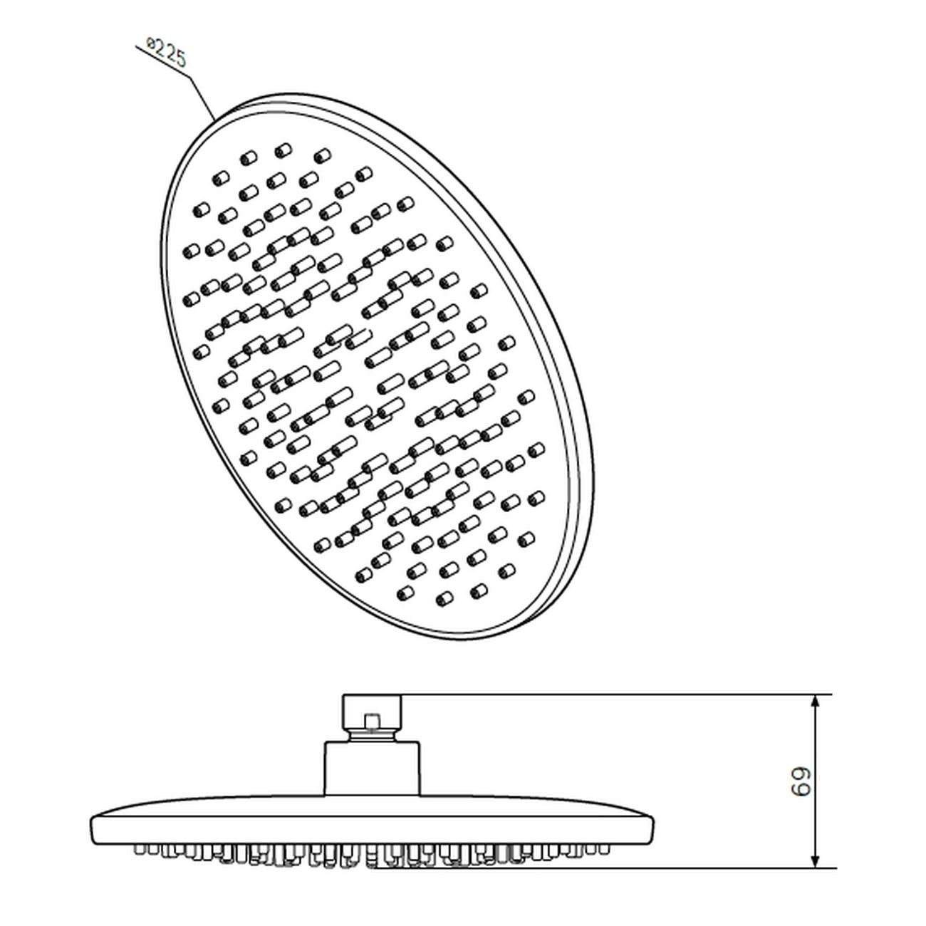 Душ Am.Pm Gem F0590000 Хром