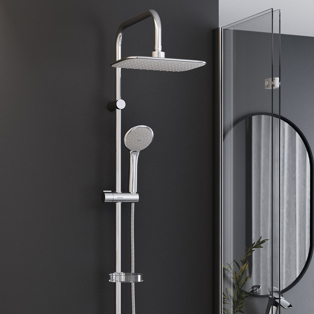 Душевая система Redblu Palace Evo 974200063 хром, серый