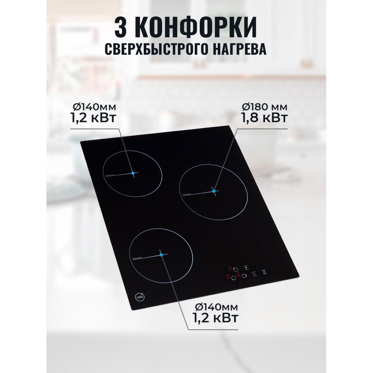 Встраиваемая электрическая панель MBS PE-453BL