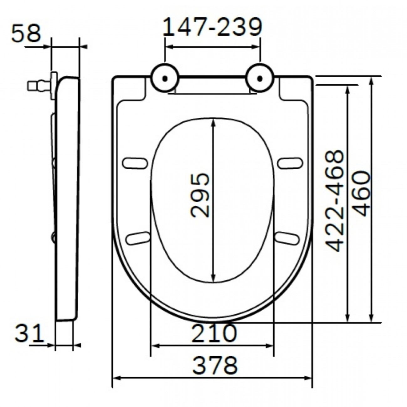 Сиденья и крышки для унитаза Am.Pm Awe C117852WH