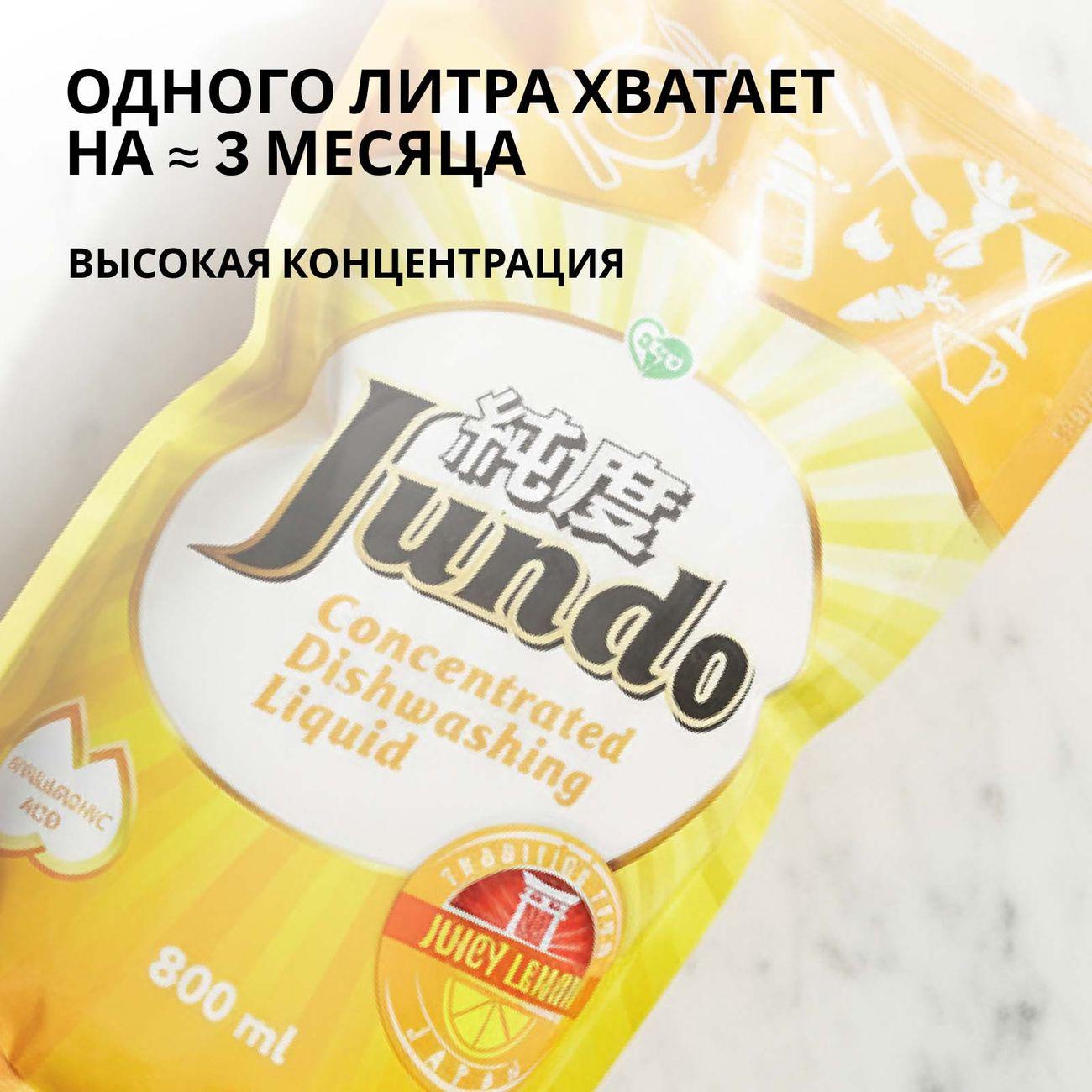 Гель для мытья посуды Jundo Premium Juicy Lemon 800 мл