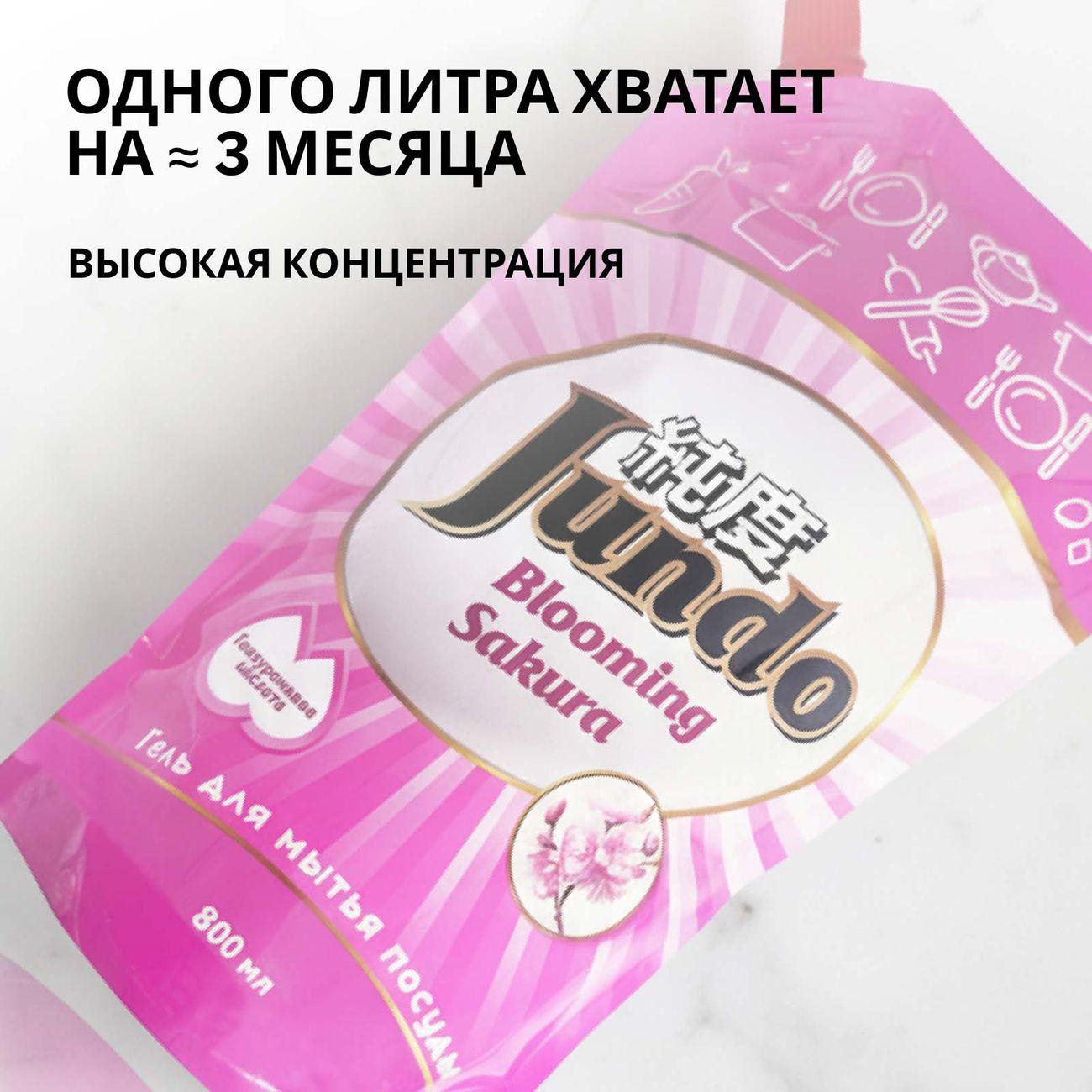 Гель для мытья посуды Jundo Premium Sakura 800 мл