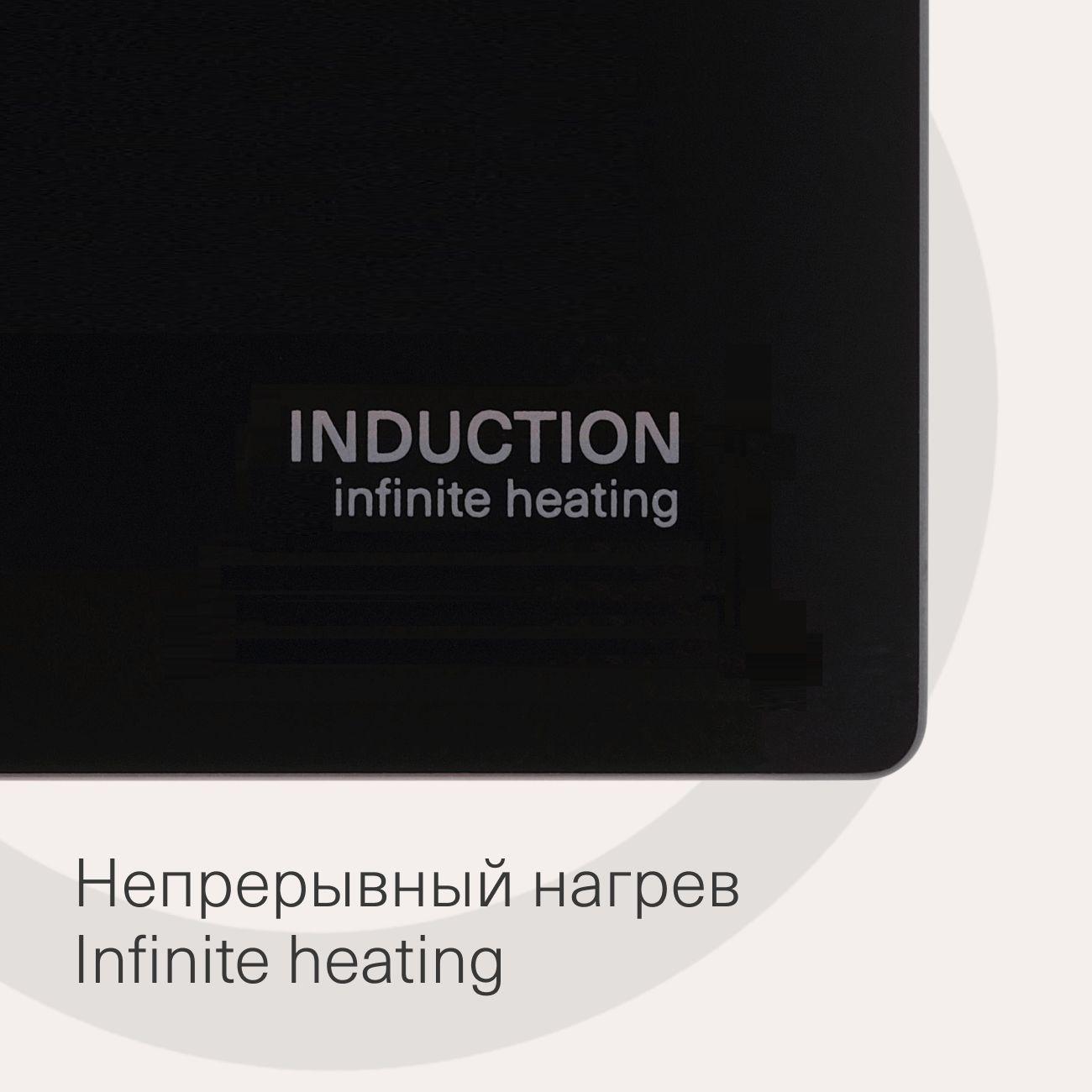 Встраиваемая индукционная панель независимая Krona Vento 60 BL