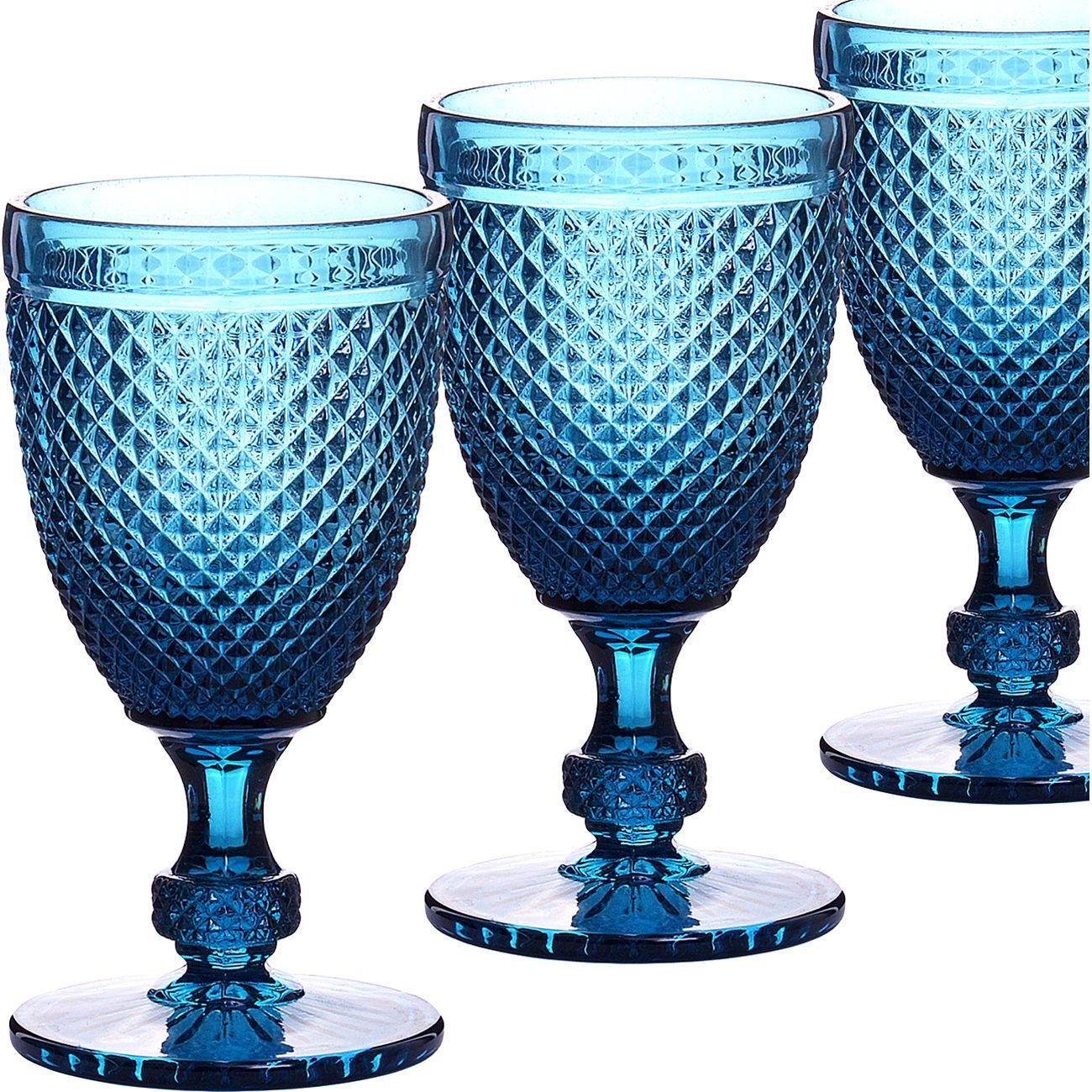 Бокал Loraine 250 мл 6 шт ГОЛУБОЙ LR х4 (30472)