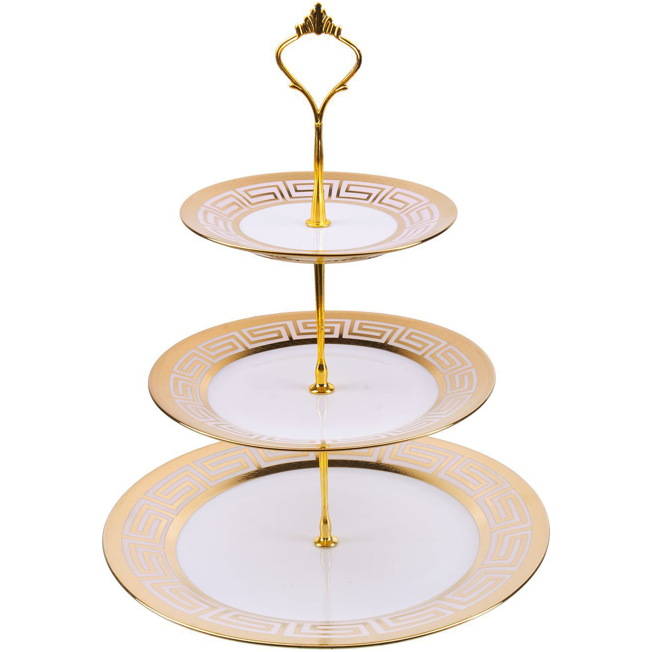 Конфетница Loraine 3-х ярусная на ножке LR х12 (22553)