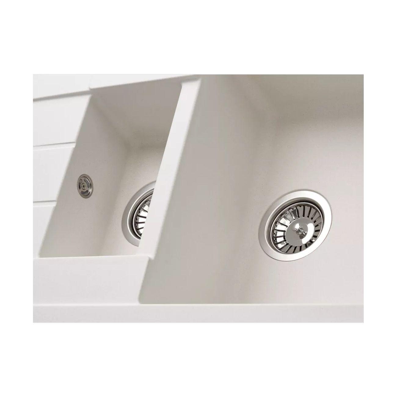 Мойка кухонная Kuppersberg MODENA 1,5B1D WHITE (8341)