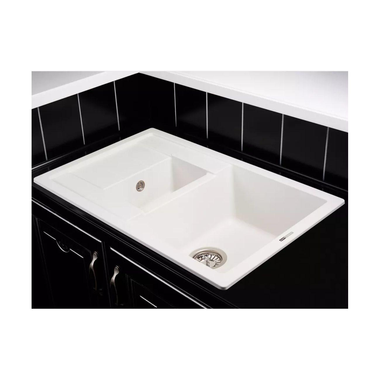 Мойка кухонная Kuppersberg MODENA 1,5B1D WHITE (8341)