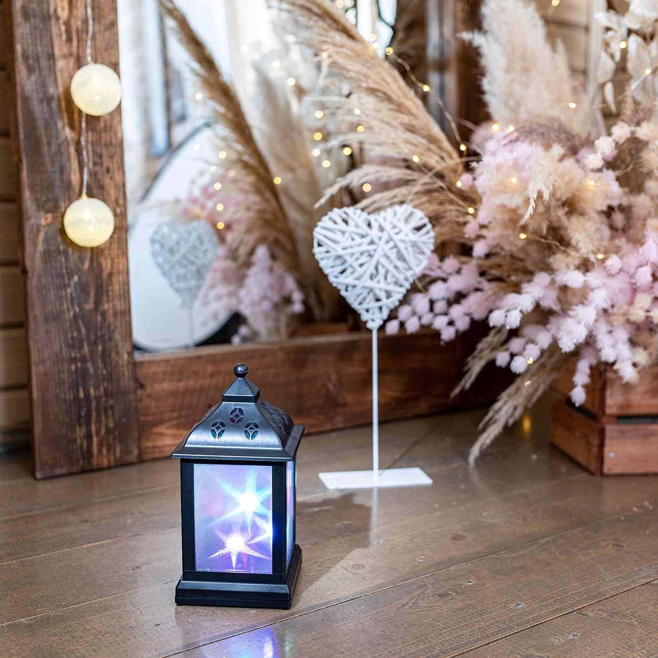 Декоративный фонарь NEON-NIGHT 22,5 см, RGB-мерцание (513-064)