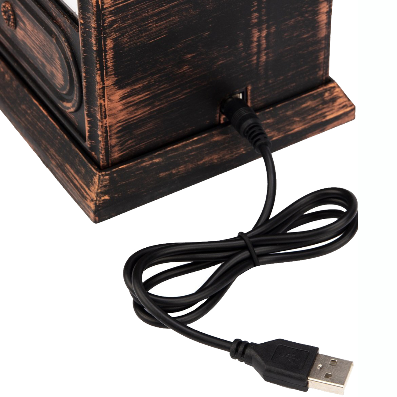 Светодиодный камин NEON-NIGHT Старинные часы USB 25 см (511-021)