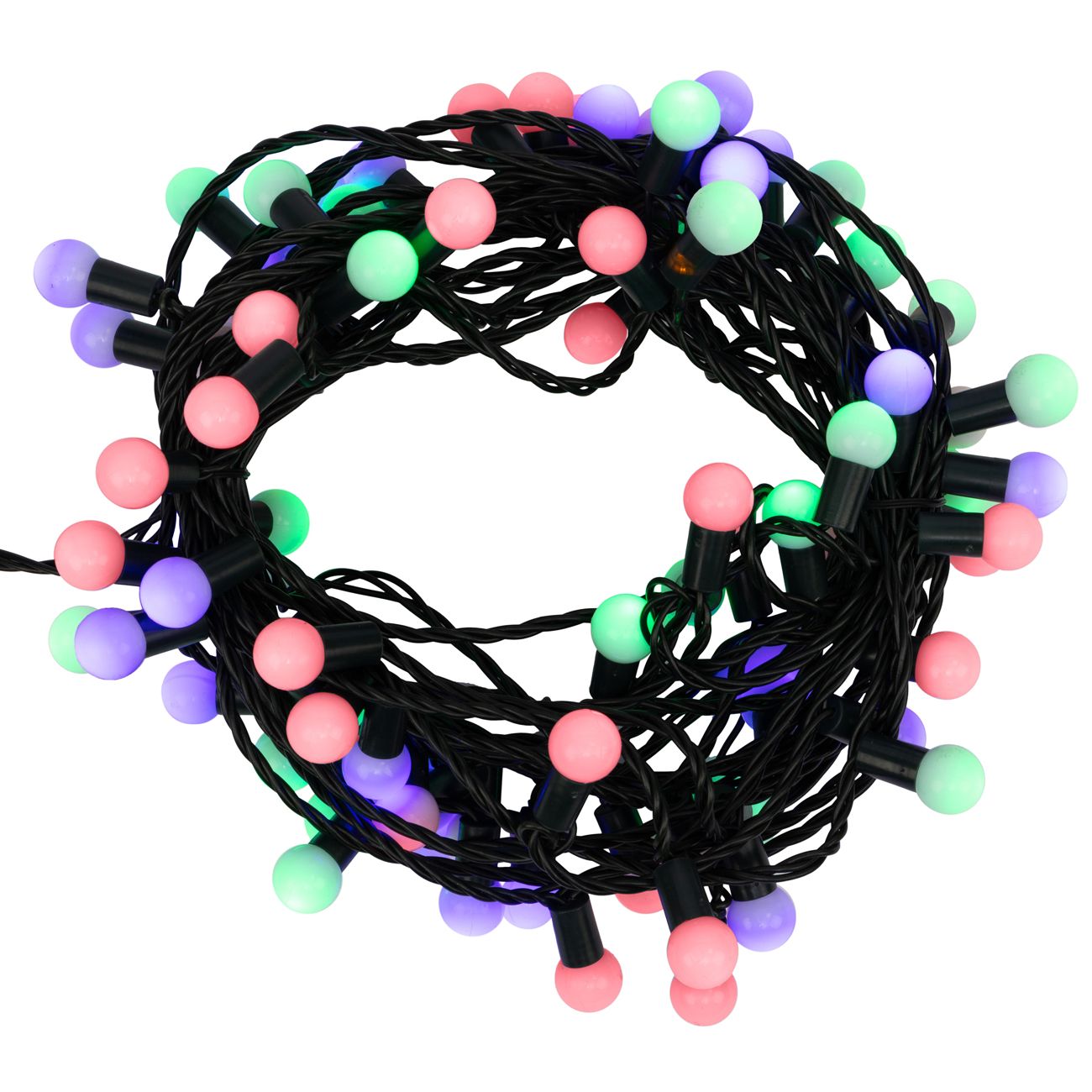 Гирлянда светодиодная NEON-NIGHT Мультишарики 17,5мм 10м LED цветная (303-509-6)