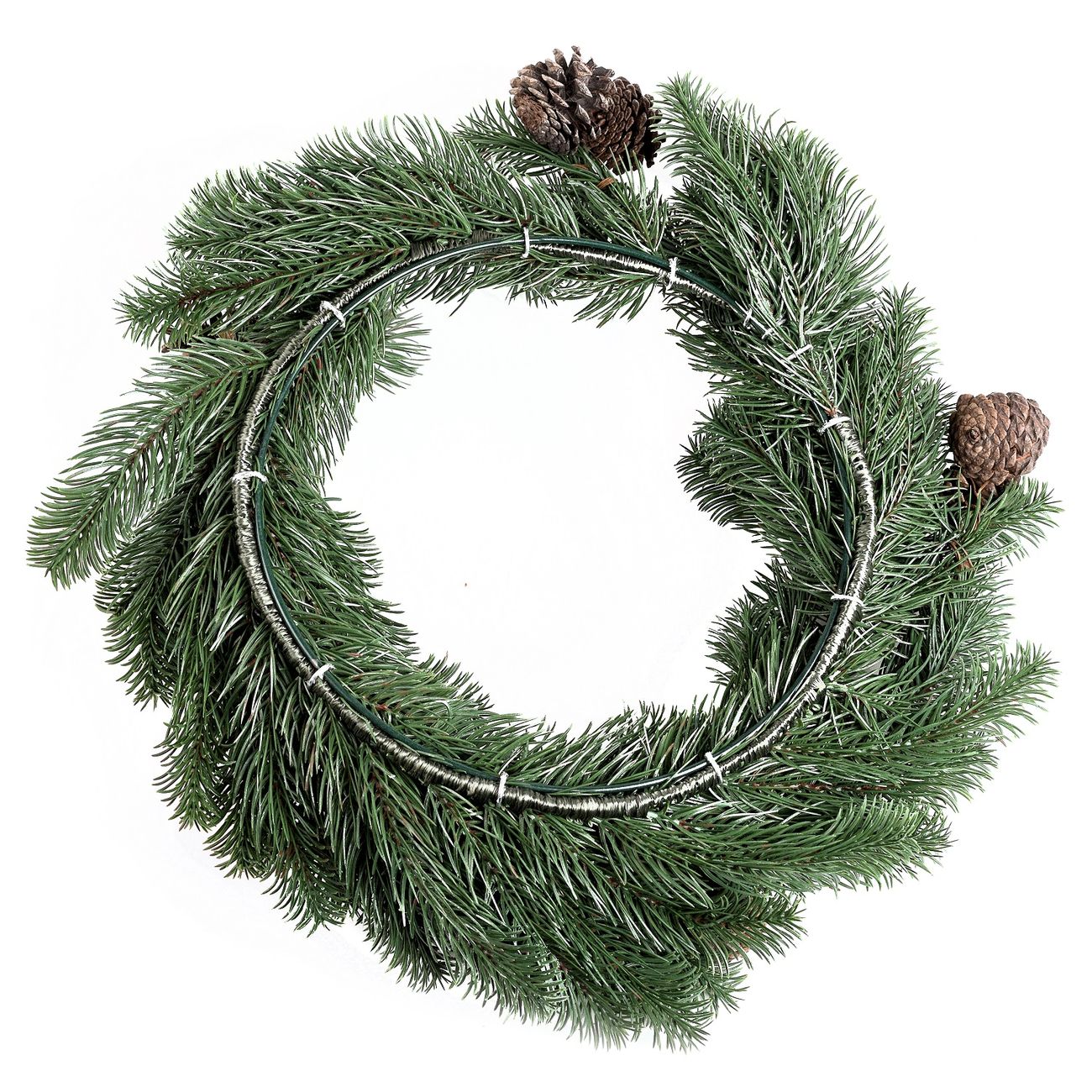 Еловый венок с шишками NEON-NIGHT еловый литой с шишками d 45см (307-144)