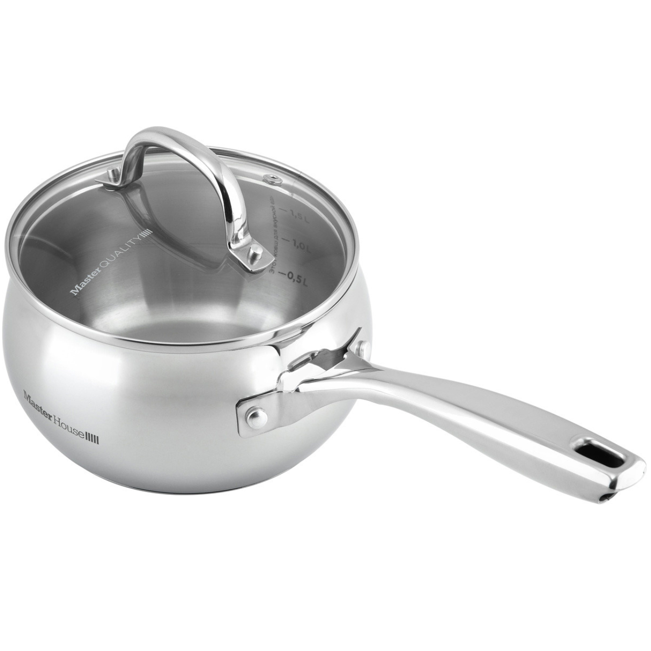 Ковш Master House Signore-2,1 со стеклянной крышкой