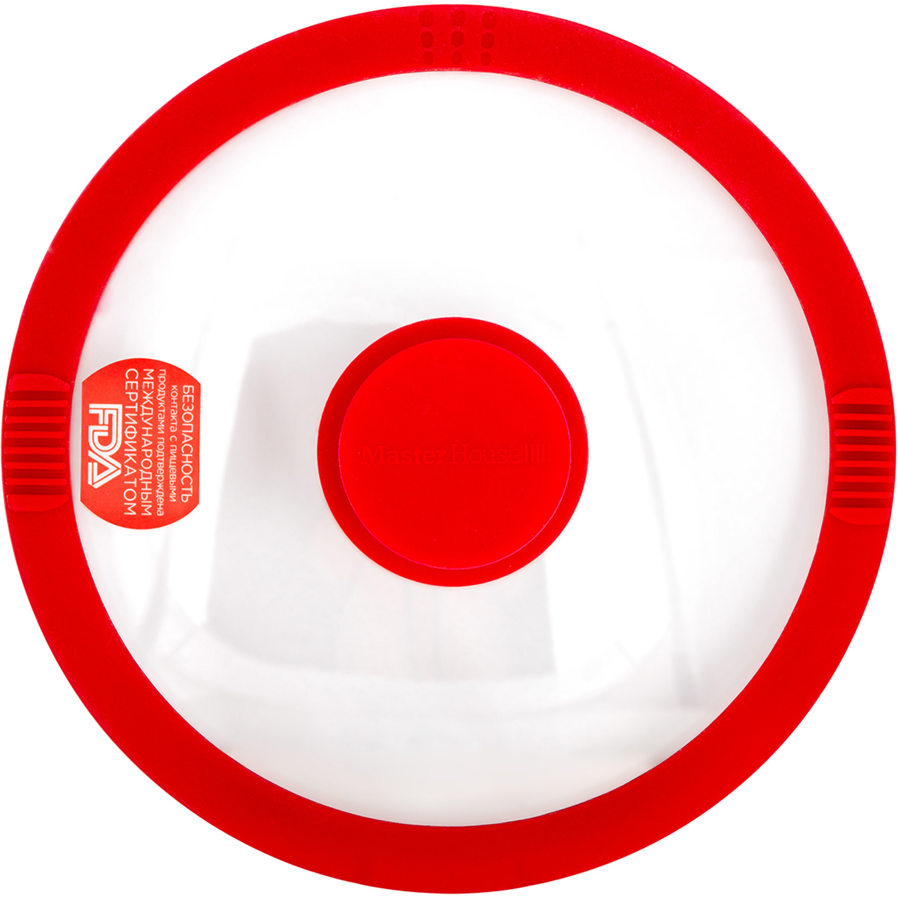 Крышка стеклянная Master House Белла-16 красная