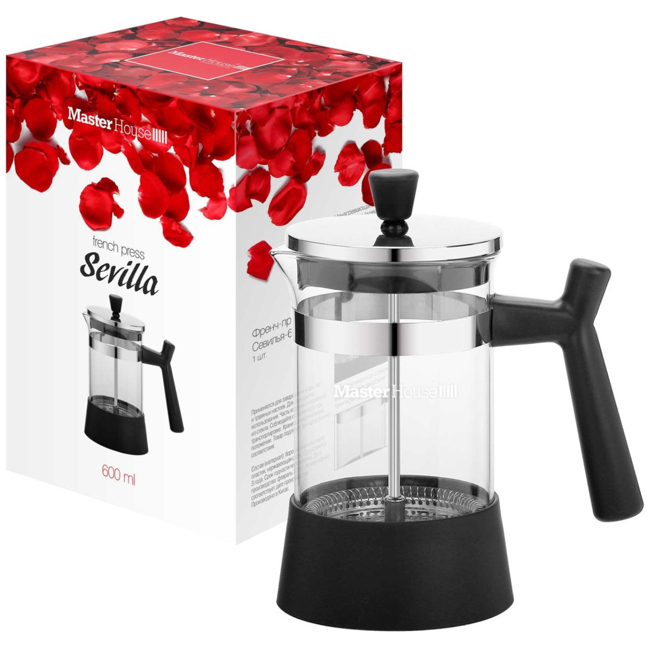 Френч-пресс Master House Севилья-600 мл