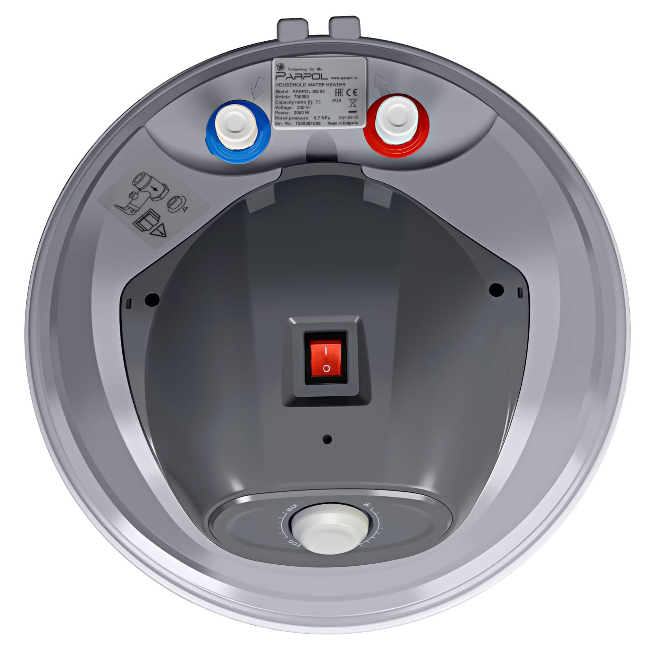 Водонагреватель накопительный Parpol MS 80 (700080)