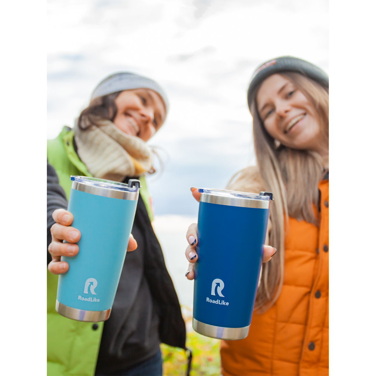 Термокружка RoadLike 570мл, синий (368228)