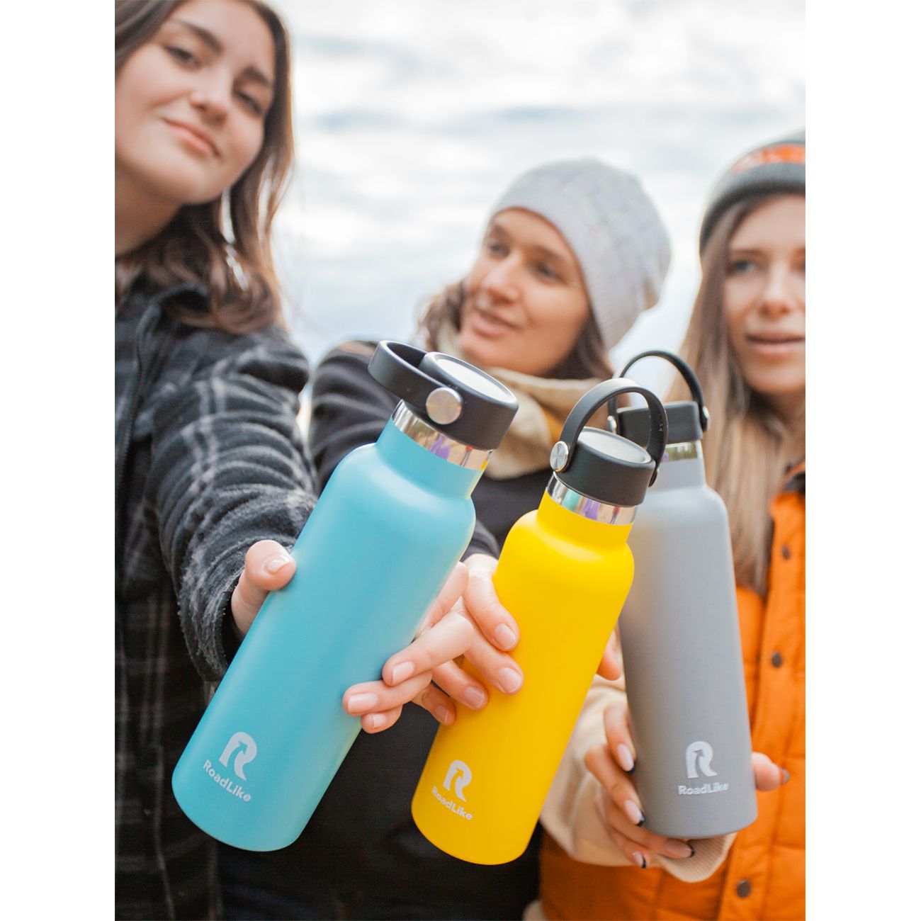 Термос RoadLike 600мл, серый (368231)