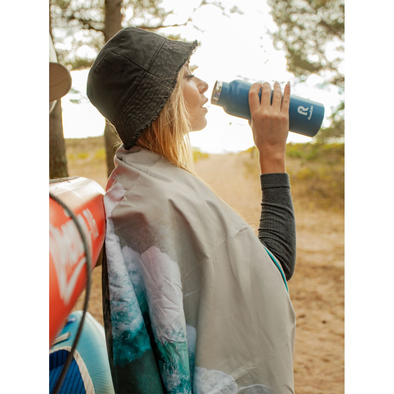 Термос RoadLike 600мл, синий (368232)