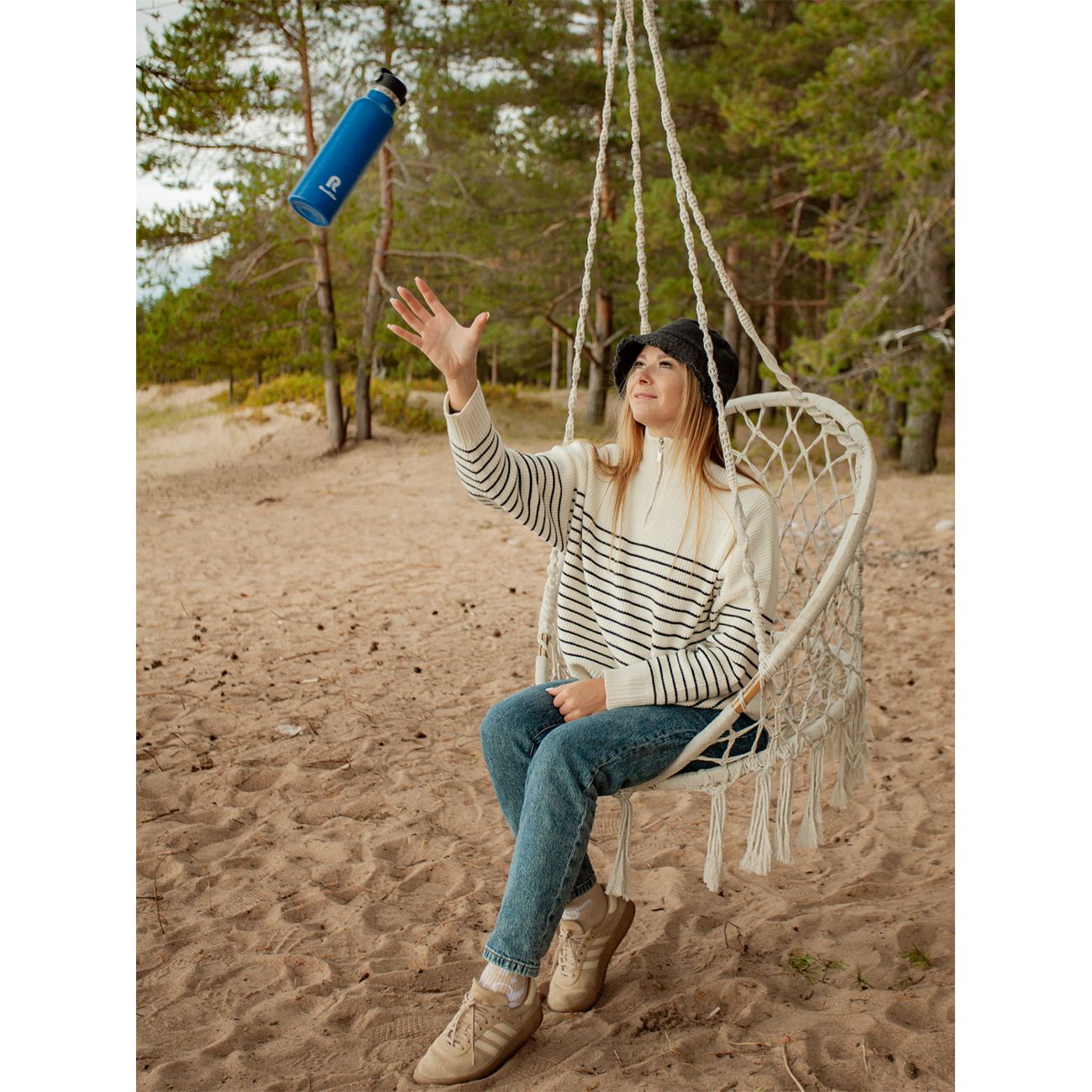 Термос RoadLike 600мл, синий (368232)