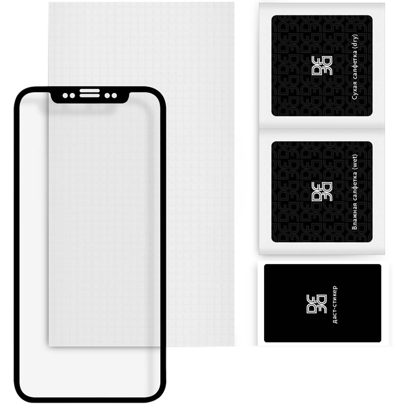 Защитное стекло для смартфона DF FS FG для Tecno