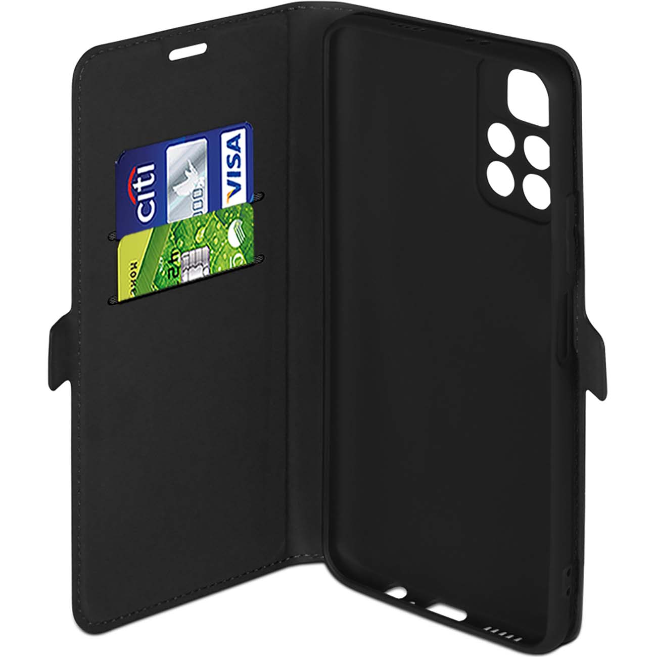 Чехол DF Для Poco M4 Pro 5G (poFlip-05 Black)