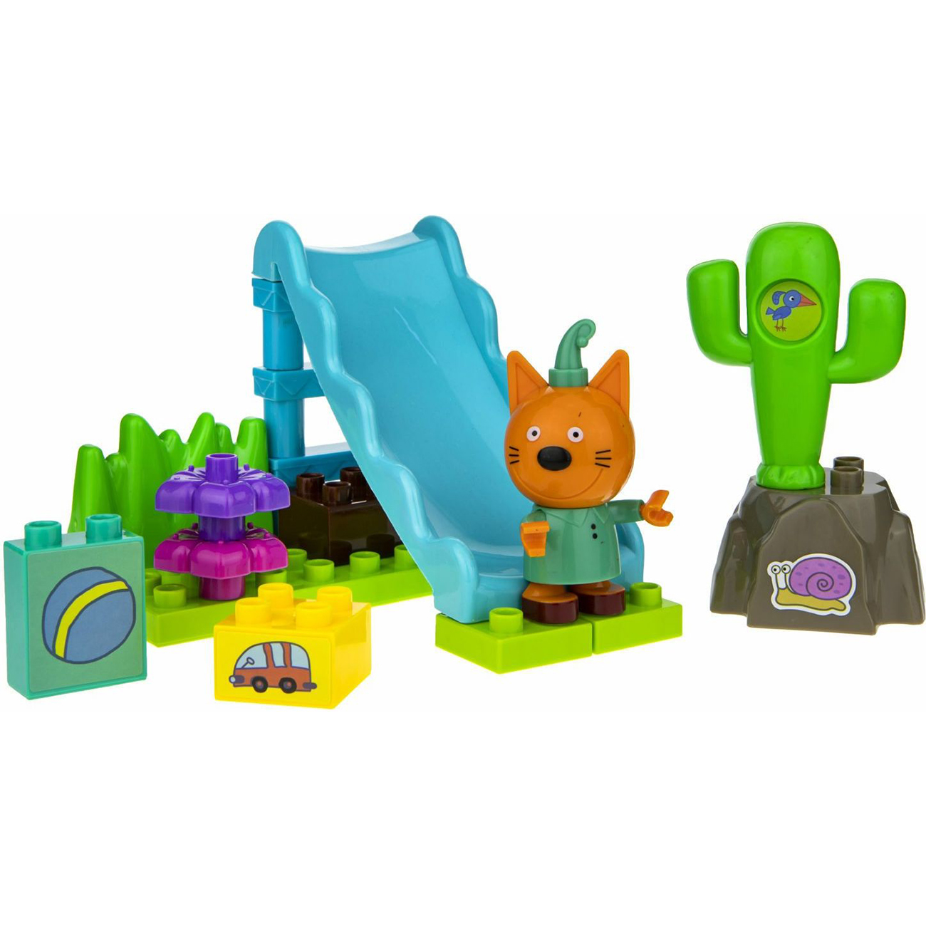 Конструктор детский Три Кота Компот на детской площадке (Т19756)