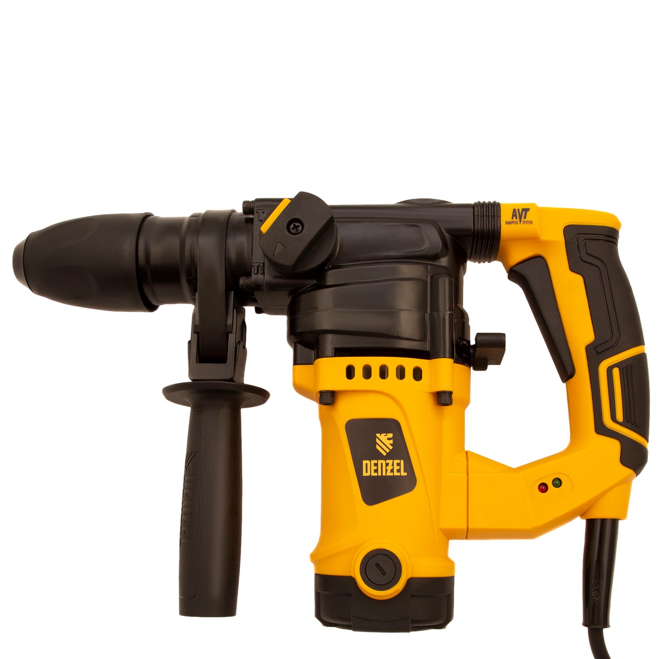 Перфоратор электрический Denzel RHV-1100-26, SDS-plus, 1100Вт, 4Дж, 3 режима (26610)