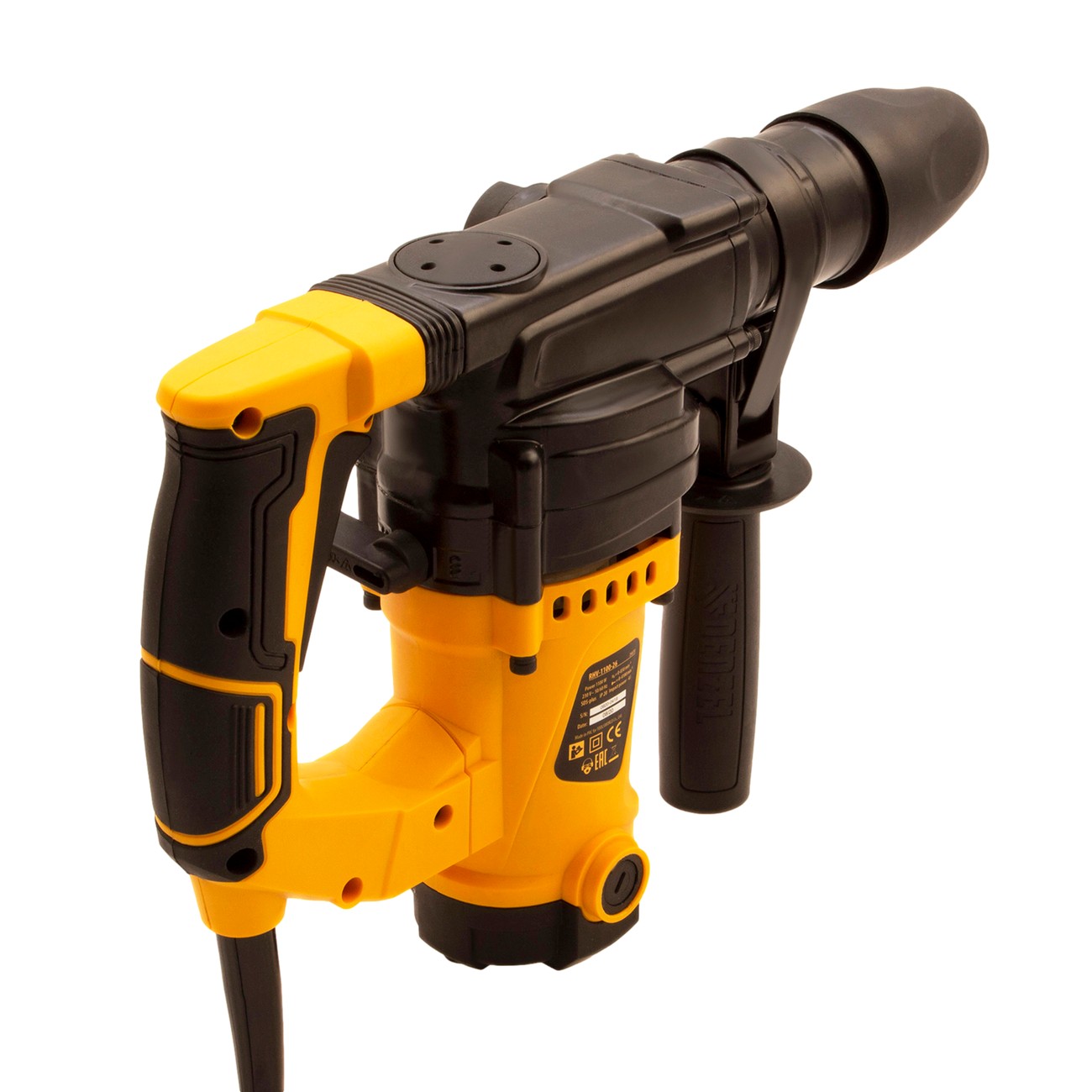 Перфоратор электрический Denzel RHV-1100-26, SDS-plus, 1100Вт, 4Дж, 3 режима (26610)