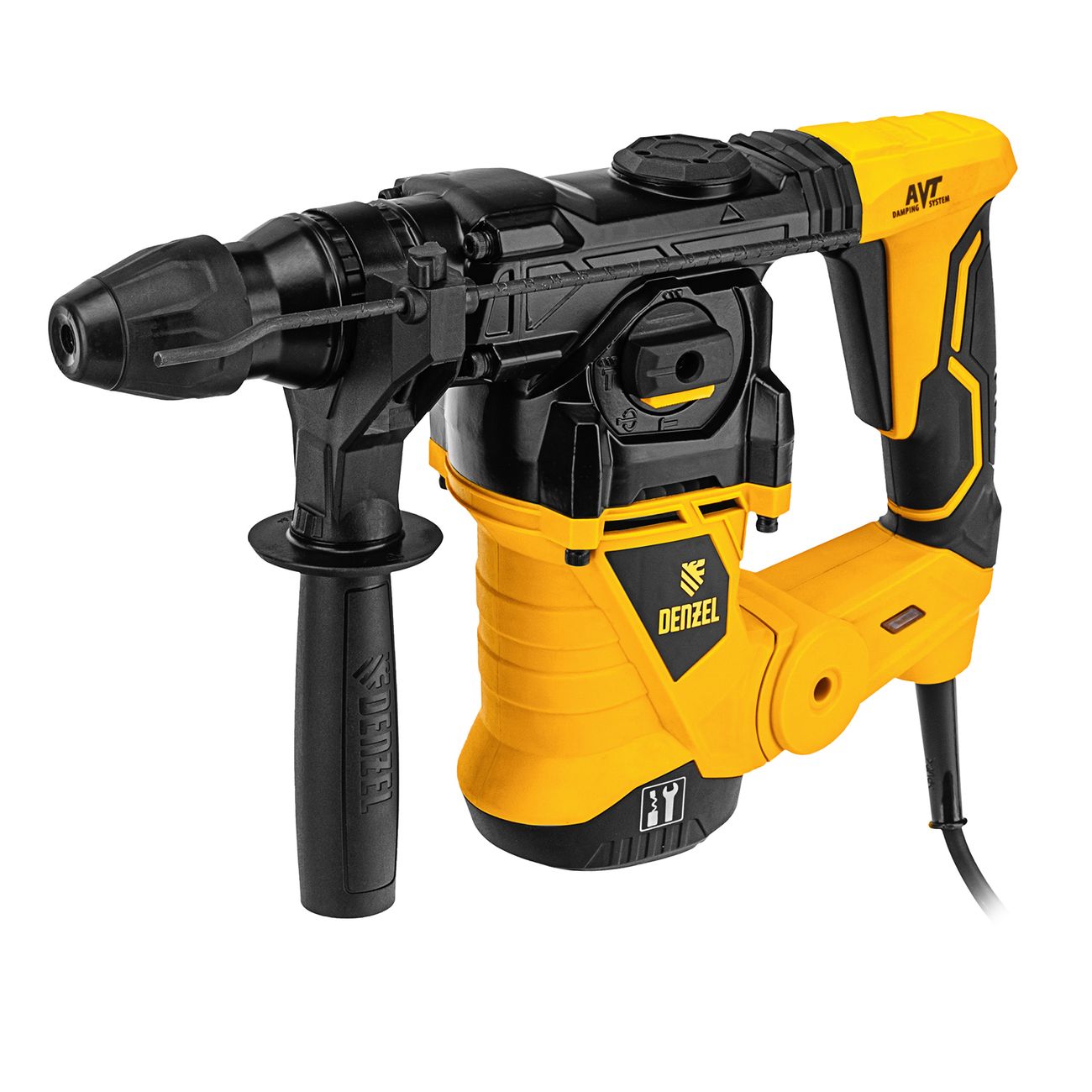 Перфоратор электрический Denzel RHV-1250-30, SDS-plus, 1250 Вт, 5 Дж, 3 плюс 1 режим (26612)