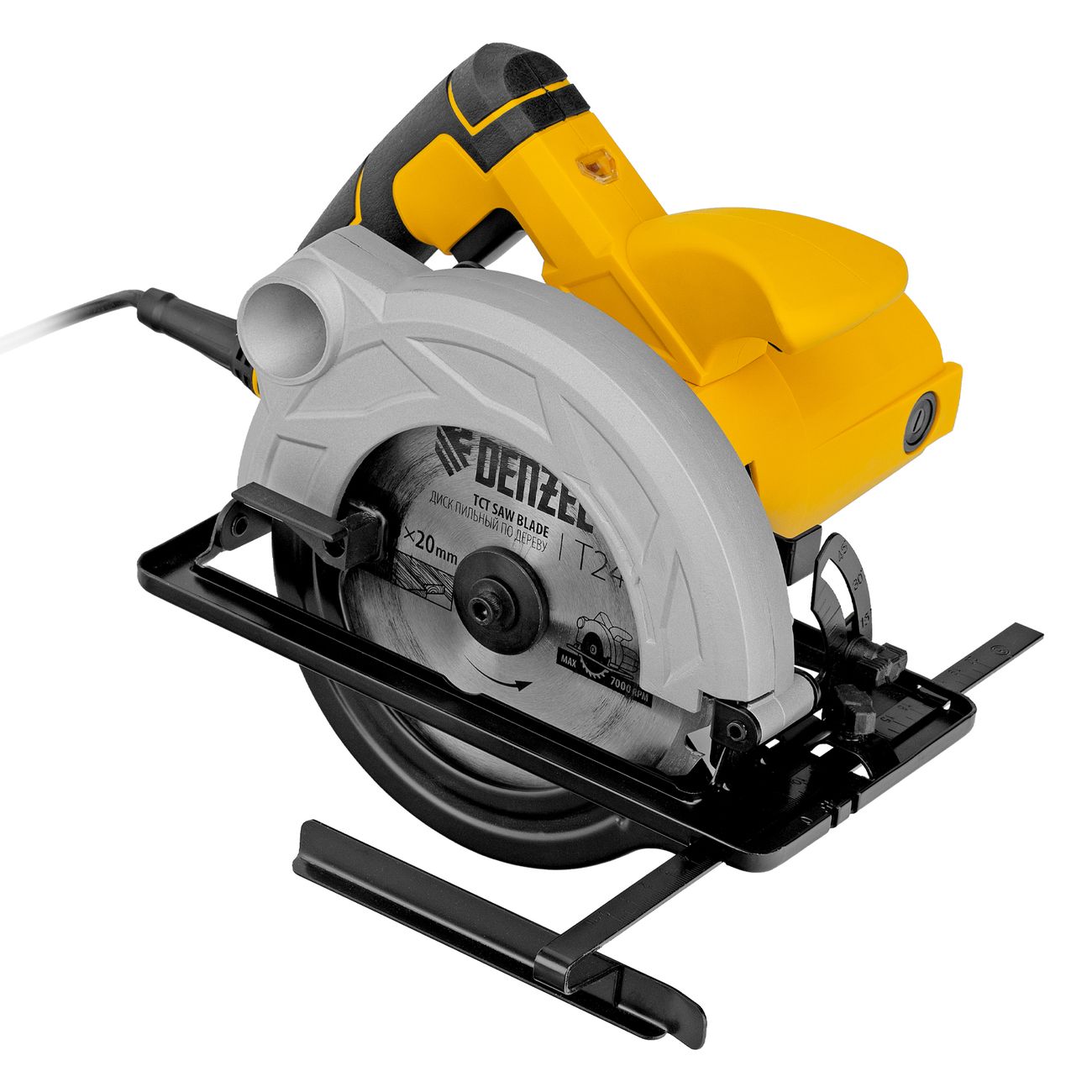 Пила циркулярная Denzel CS-165, 1200 Вт, 165 мм (27301)