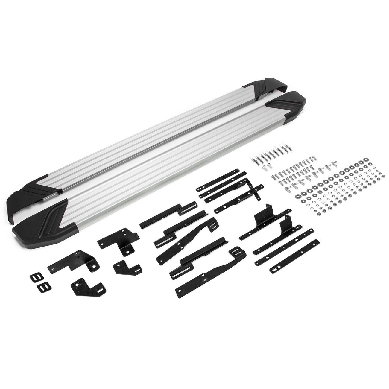 Порог Rival NISSAN X-Trail 2013-18+ серебристый