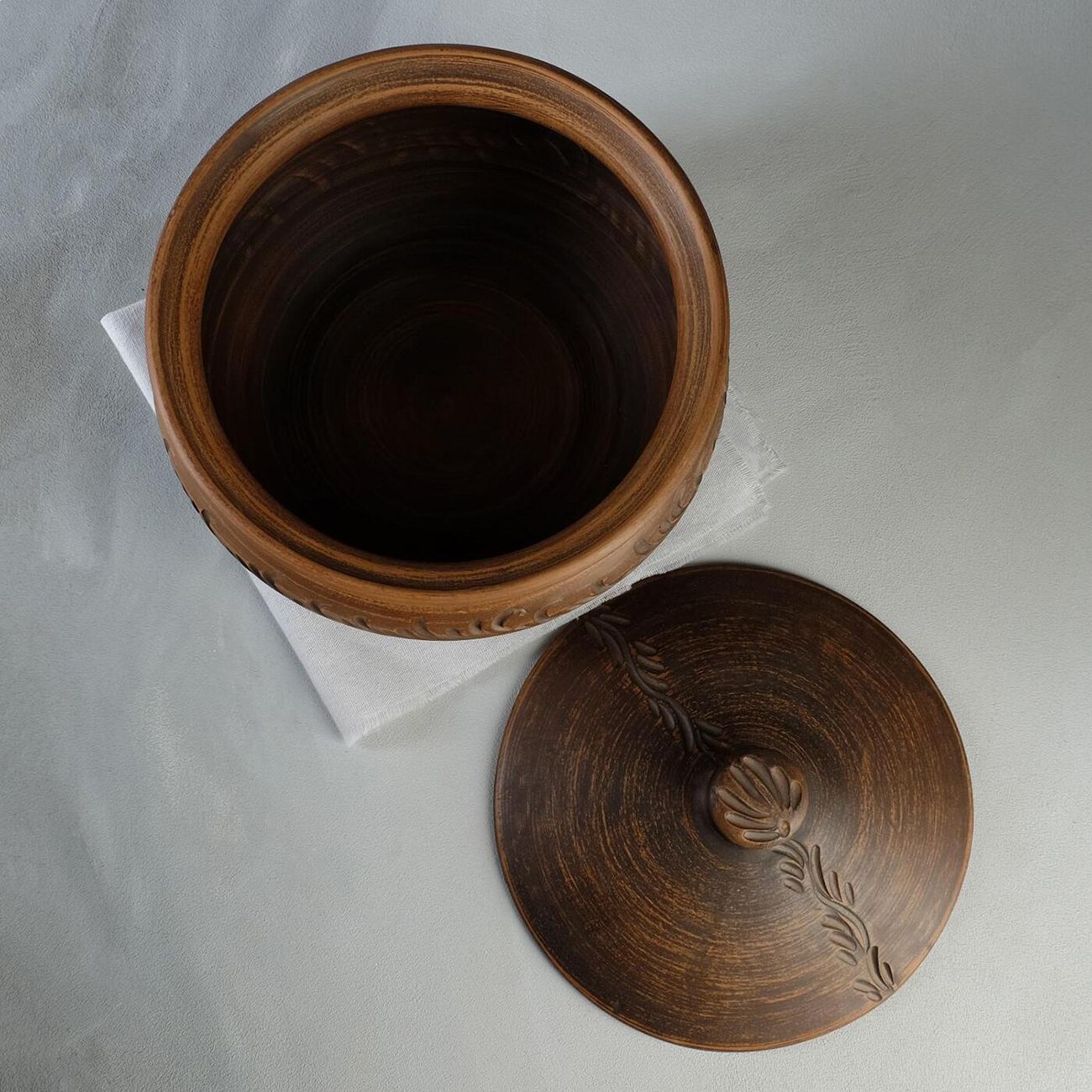 Горшок для запекания Красная глина 4 л 4896110