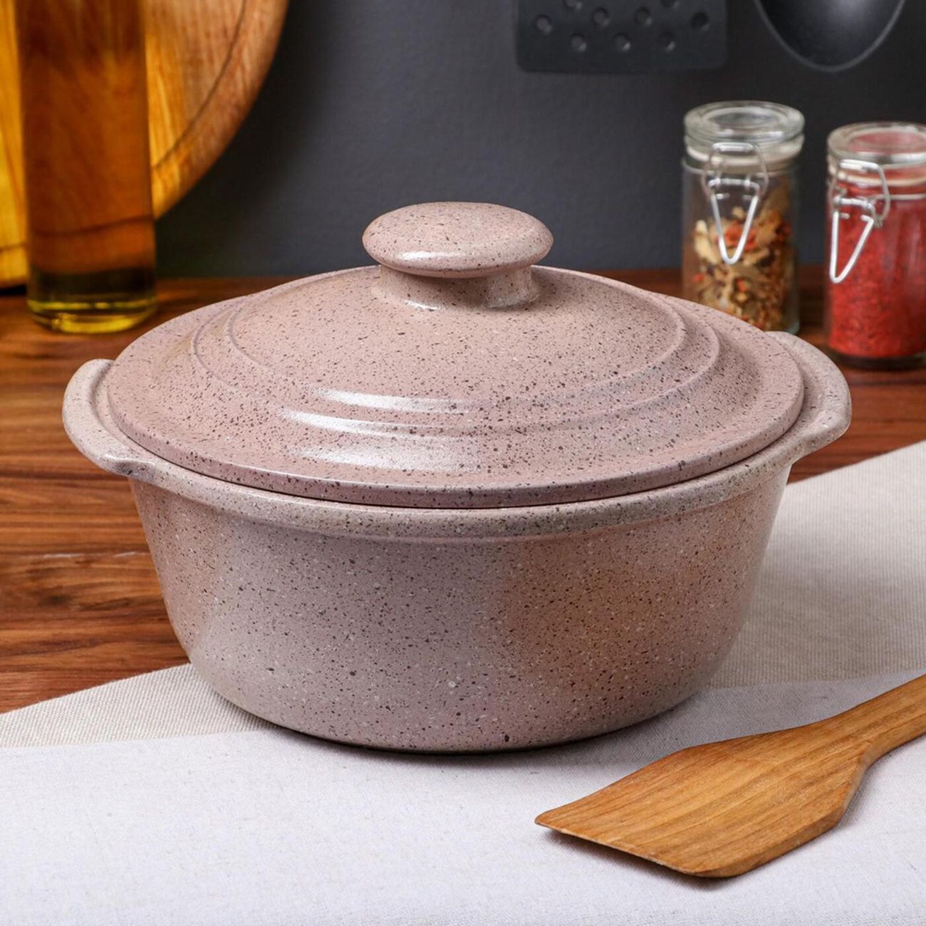 Горшок для запекания Красная глина 2 л 6782933