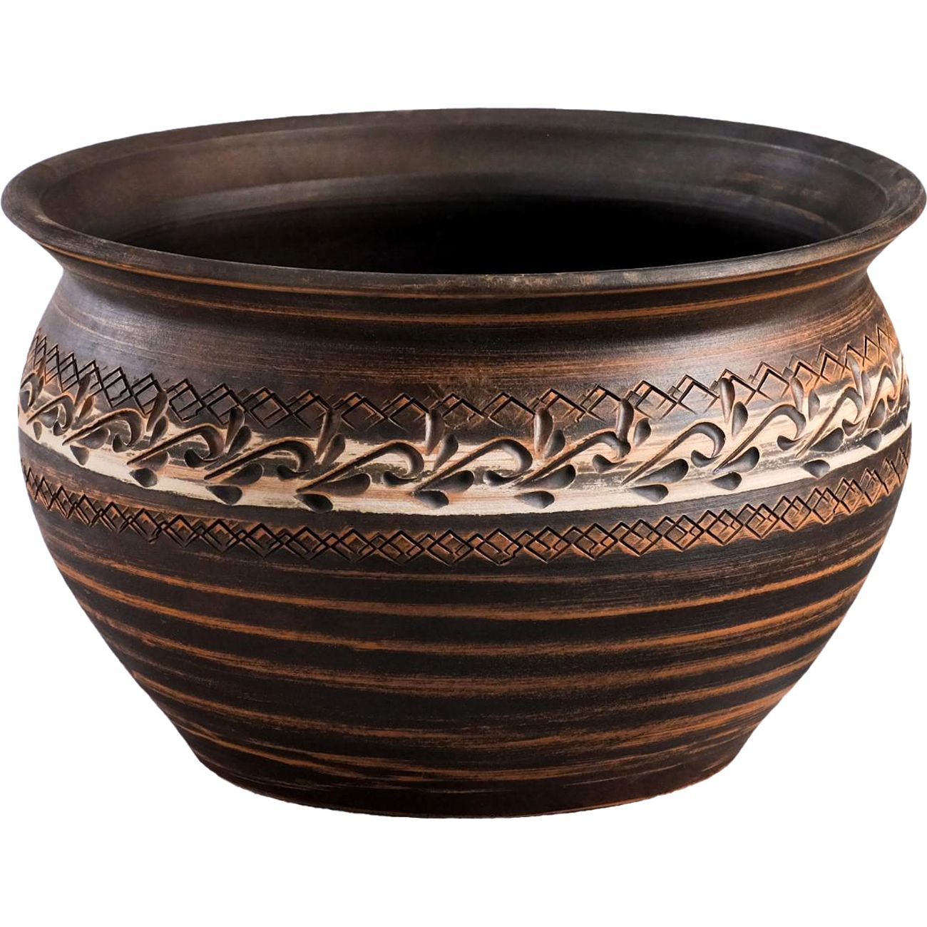 Кастрюля Красная глина 2.5 л 7293480