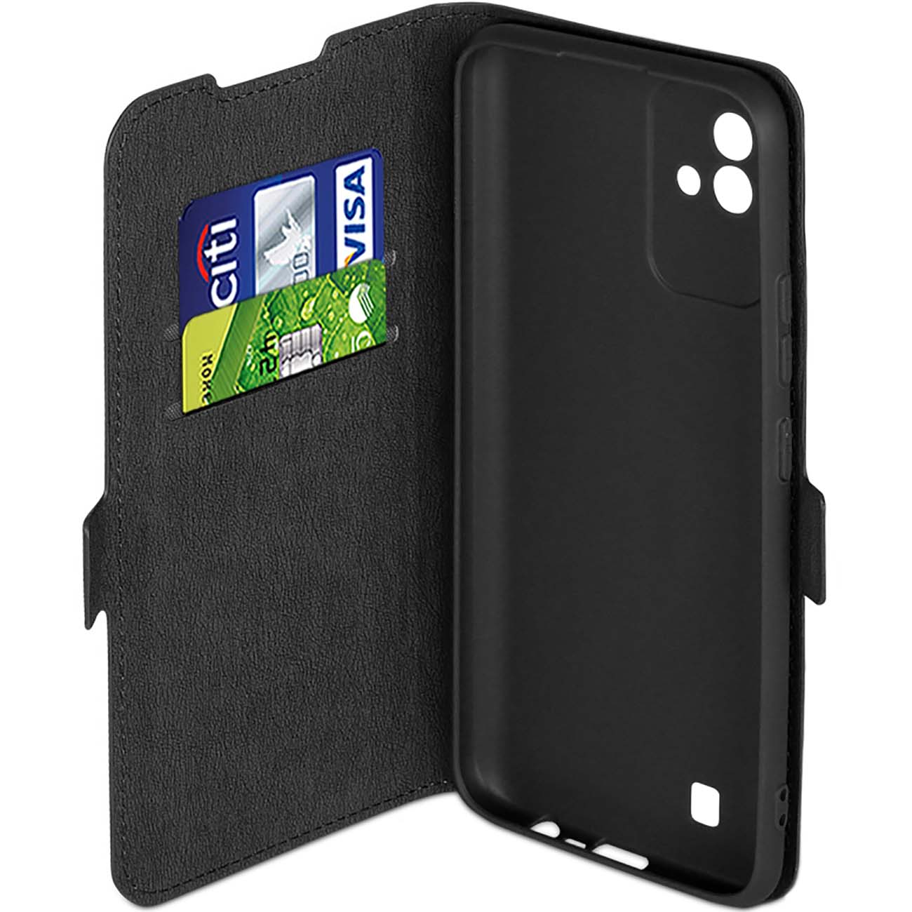 Чехол DF для Realme Narzo 50i rmFlip-23 черный