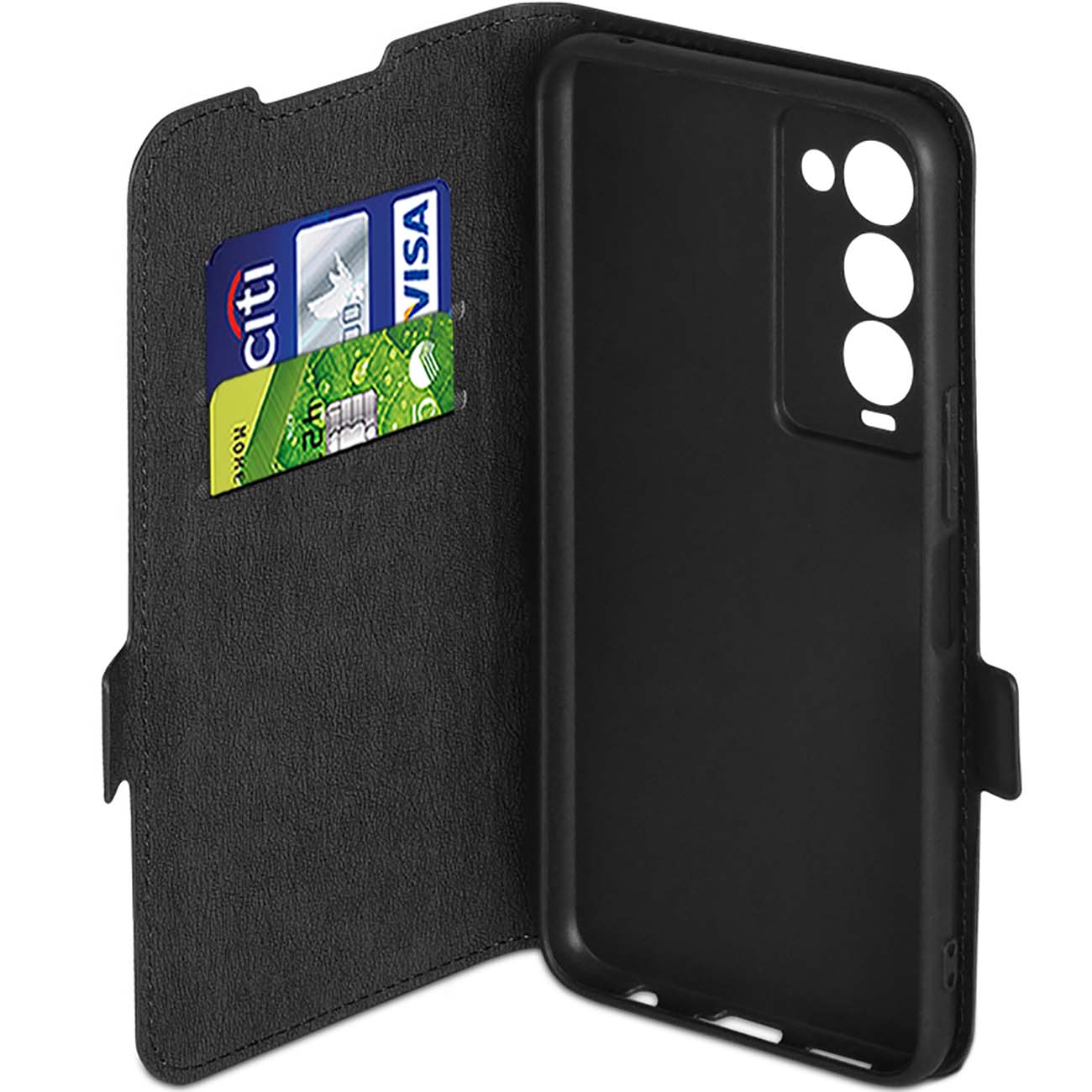 Чехол DF для Tecno Camon 18 Premier tFlip-09 черный