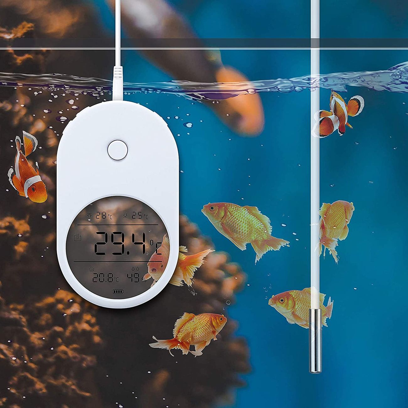 Электронный термометр для аквариума Petsy Therm