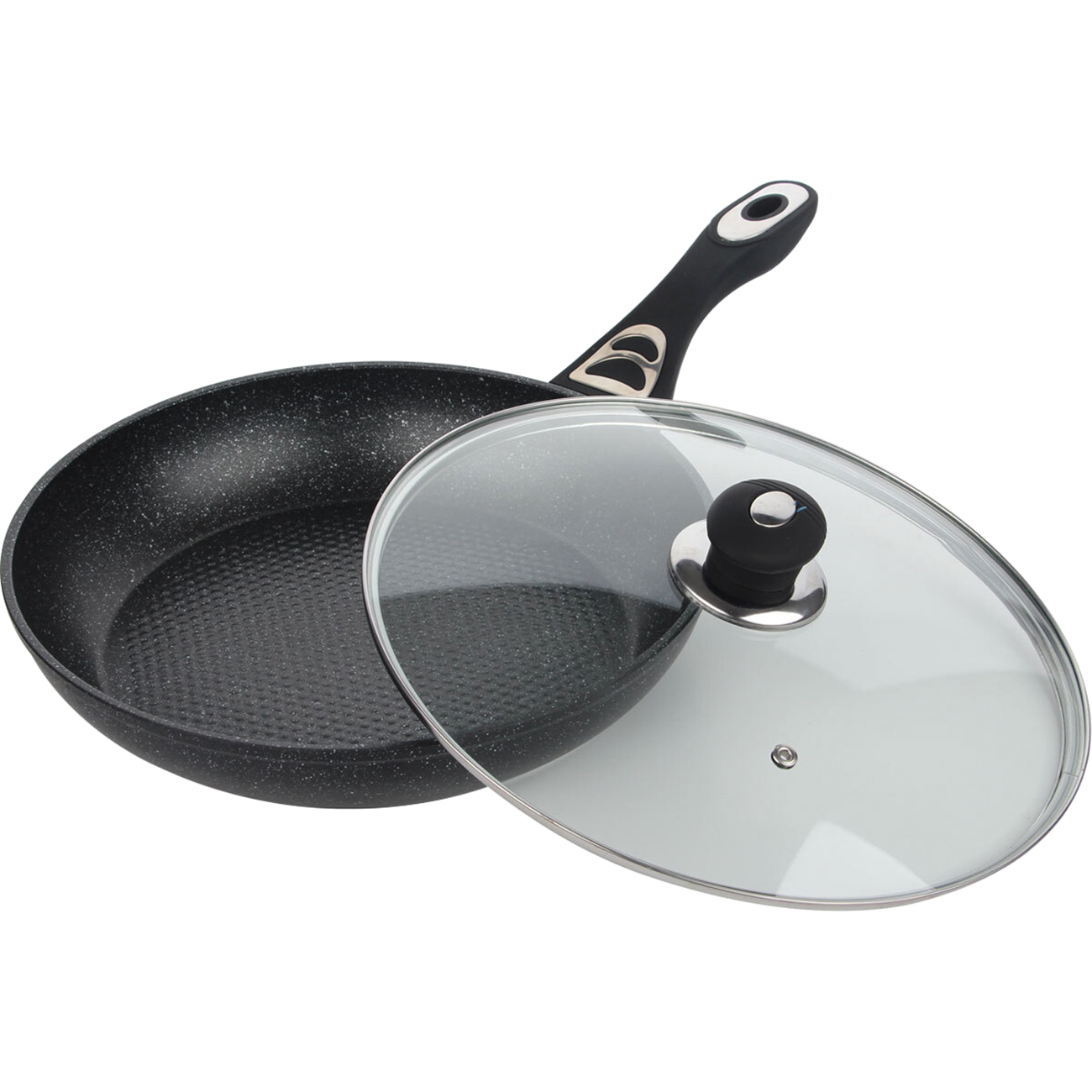Сковорода Bekker BK-3767 24 см с мраморным покрытием с крышкой