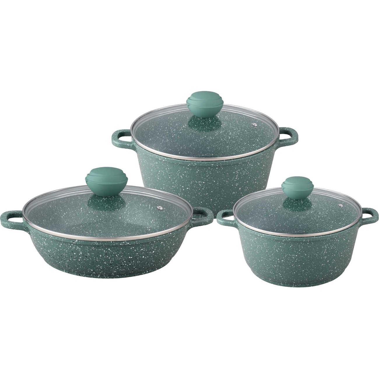 Набор кастрюль Bekker BK-4613 MALACHITE