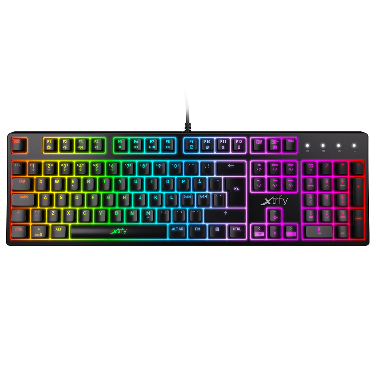 Игровая клавиатура Xtrfy K4 RGB Black (XG-K4-RGB-R-RUS)