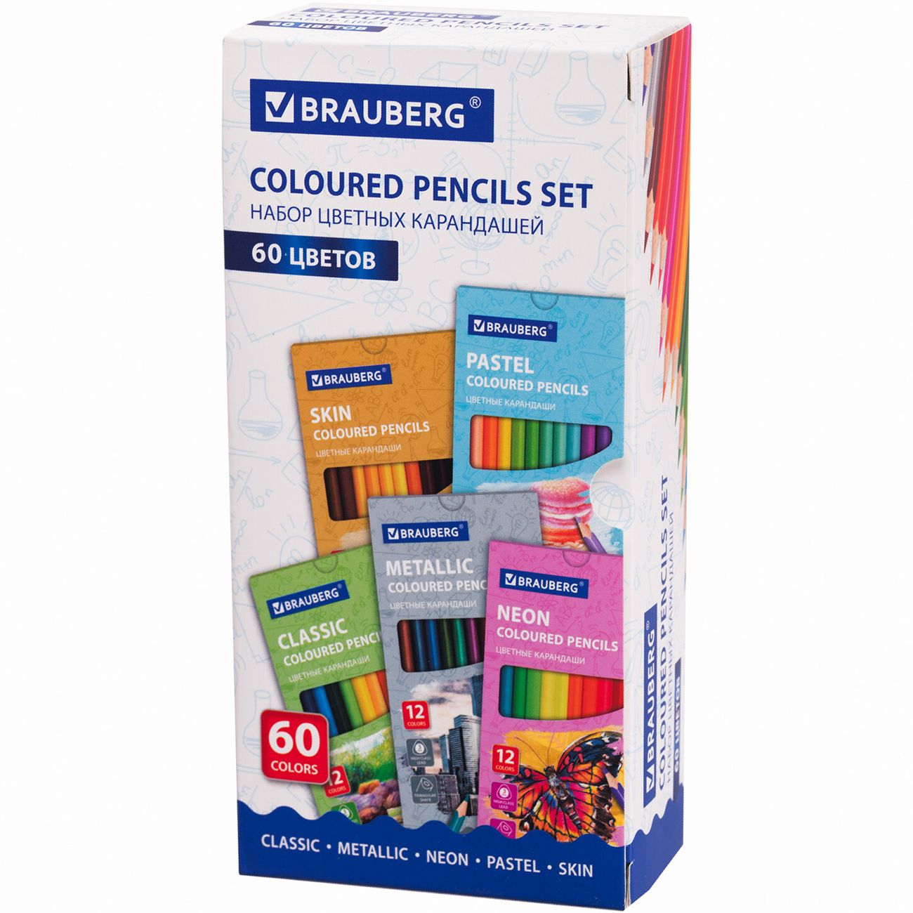 Карандаши Brauberg Art 5 наборов по 12цв фото