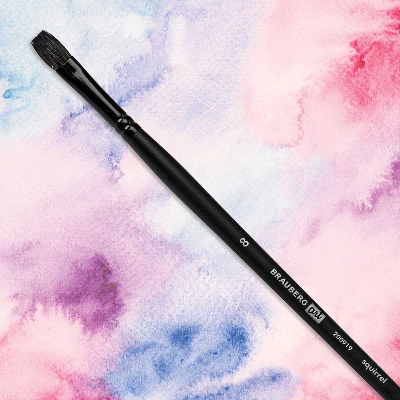 Кисть Brauberg белка плоская №8 дл ручка BRG