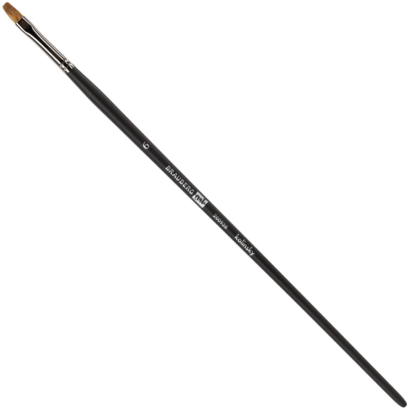 Кисть Brauberg колонок плоская №6 дл ручка BRG