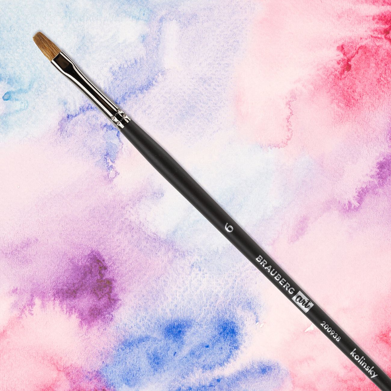 Кисть Brauberg колонок плоская №6 дл ручка BRG